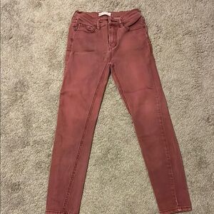Women's Red Jeans